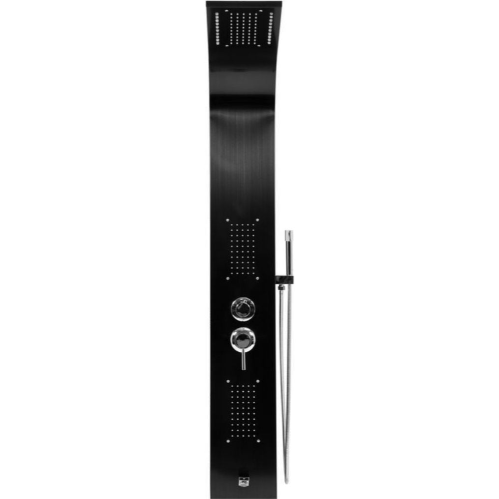 Хидромасажна душ система FALA STEELY 3, Black Titanium