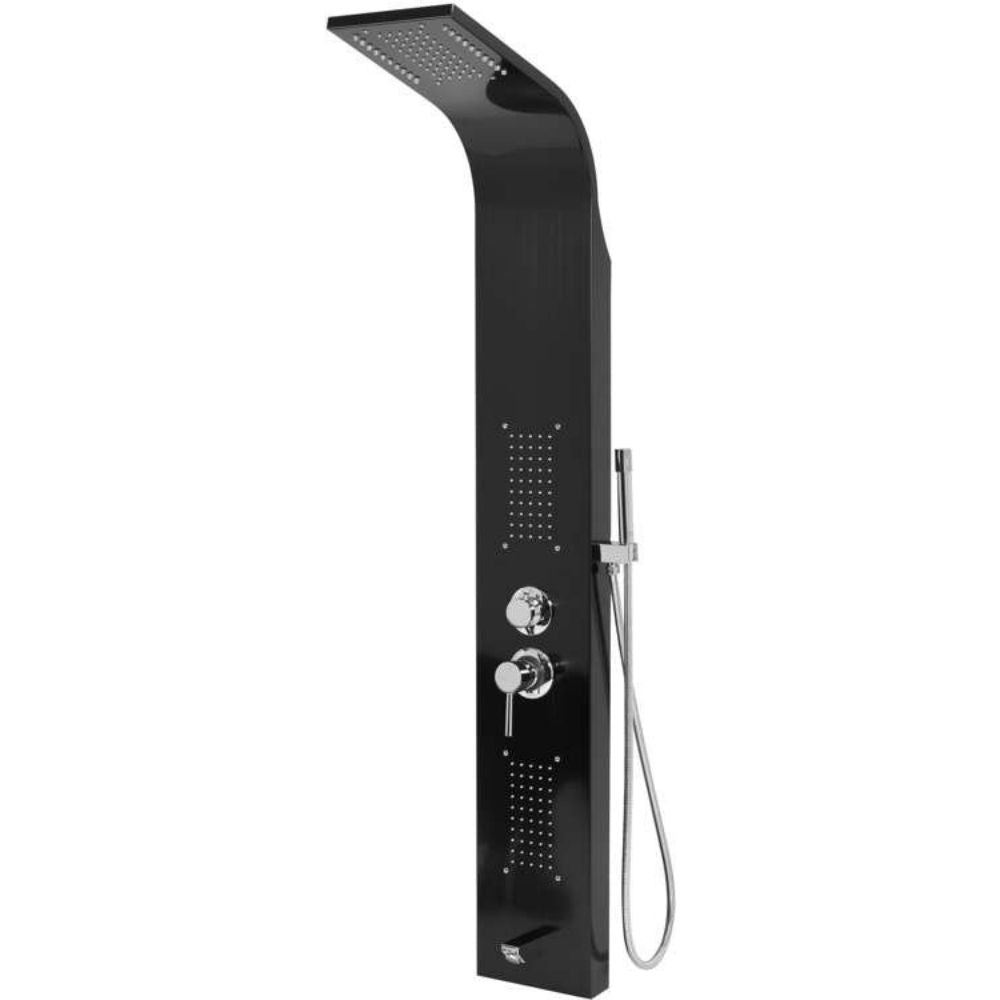 Хидромасажна душ система FALA STEELY 3, Black Titanium