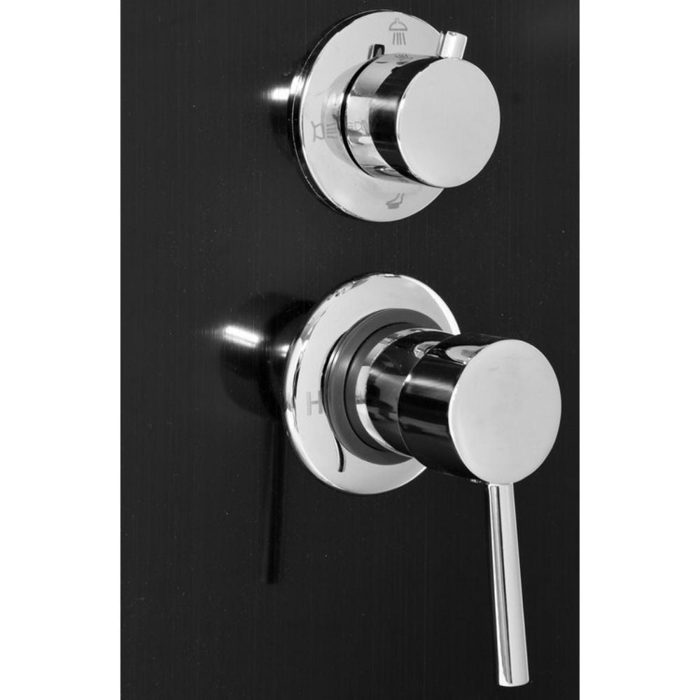Хидромасажна душ система FALA STEELY 3, Black Titanium