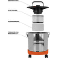 Прахосмукачка за пепел и прах, 800 W, 20 L