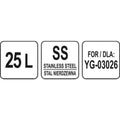 Купа за планетарен миксер YATO YG 03026, 25 L