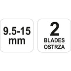 Ренде за гипсокартон с две остриета YATO, 9.5 - 15 мм