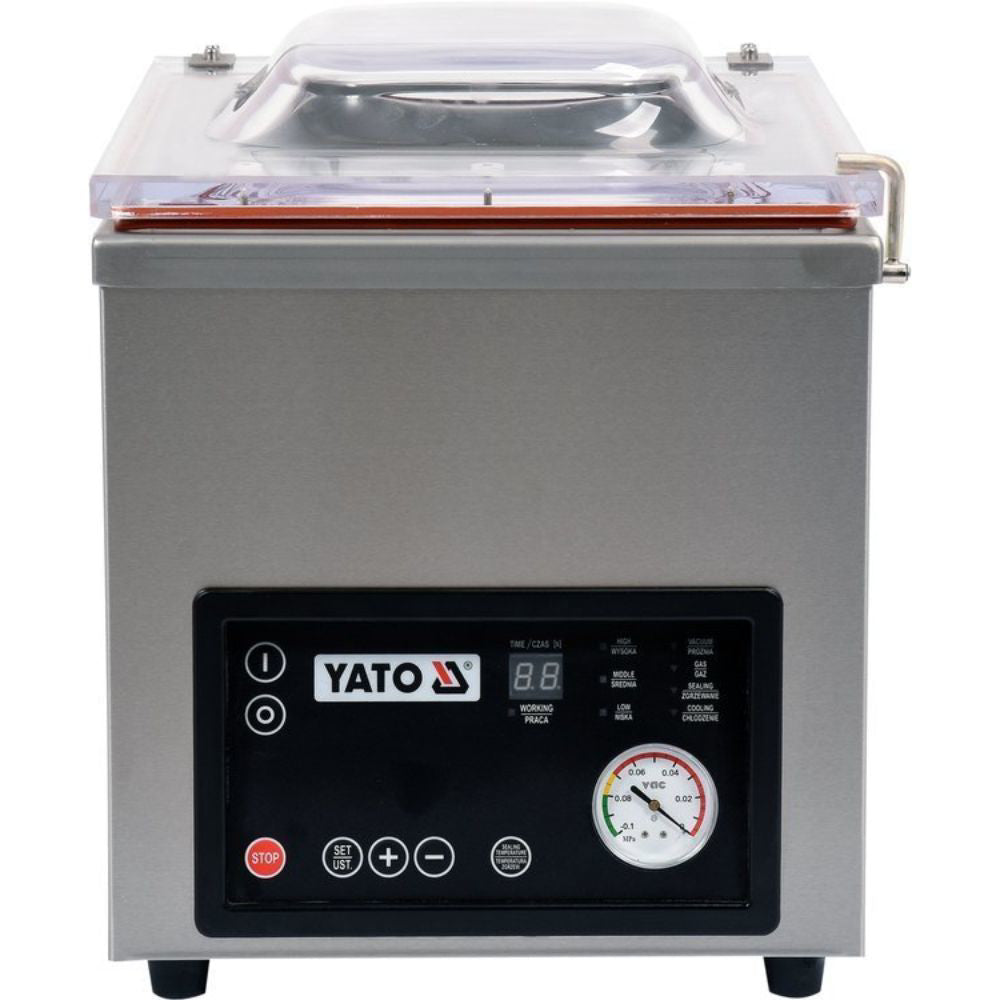 Професионален уред за вакуумиране на храна с камера YATO, 370 W, 300 мм