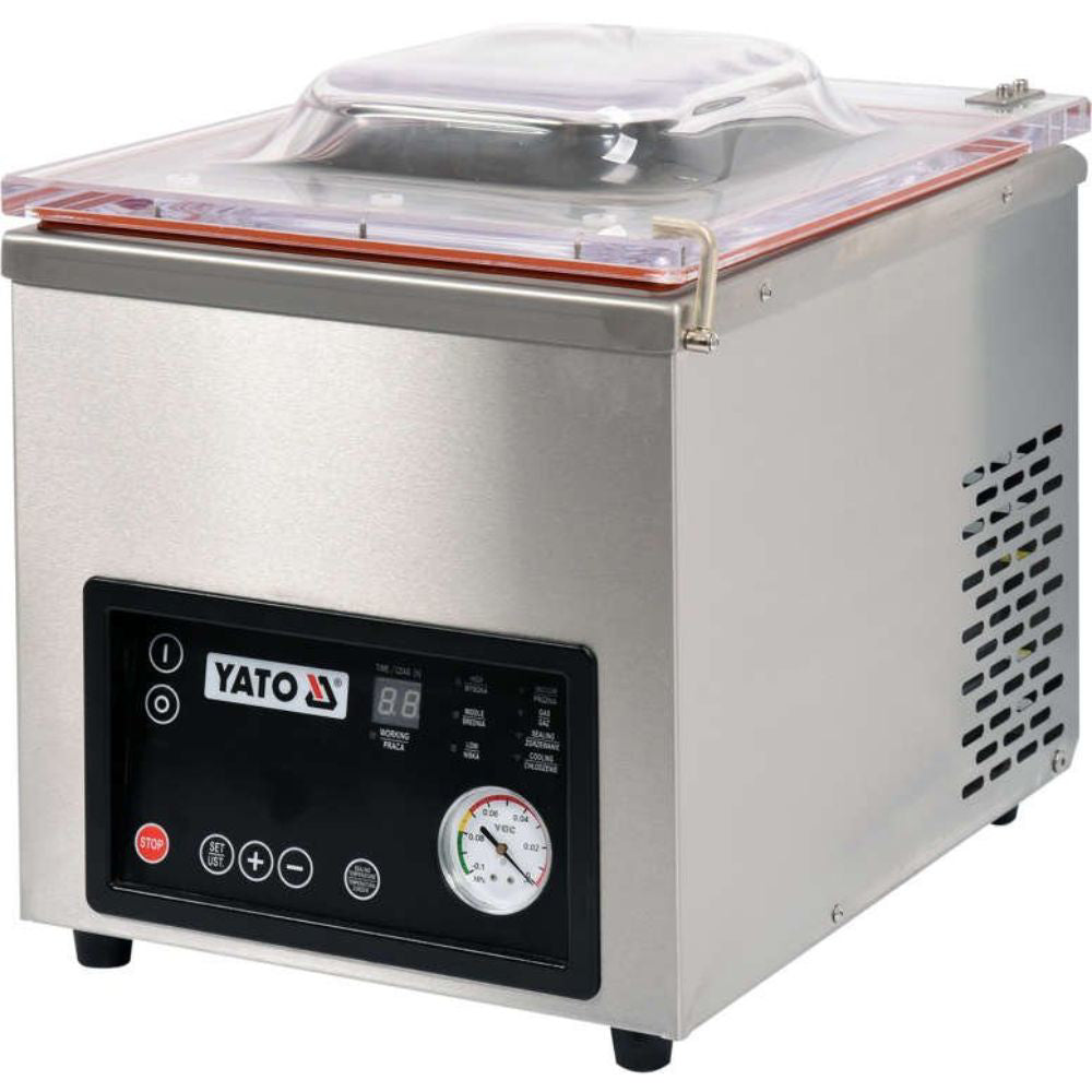 Професионален уред за вакуумиране на храна с камера YATO, 370 W, 300 мм