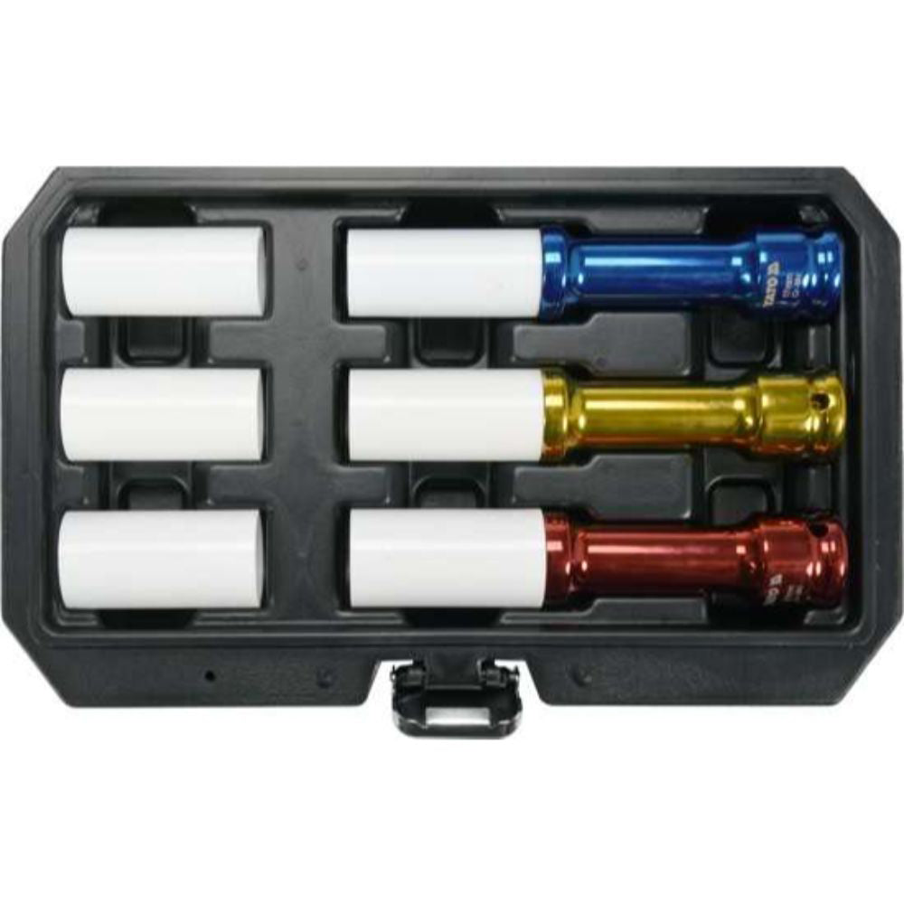 Комплект удължени ударни вложки 1/2" YATO, 6 части