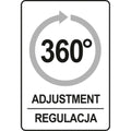 Държач за душ слушалка FALA, 360°, ABS