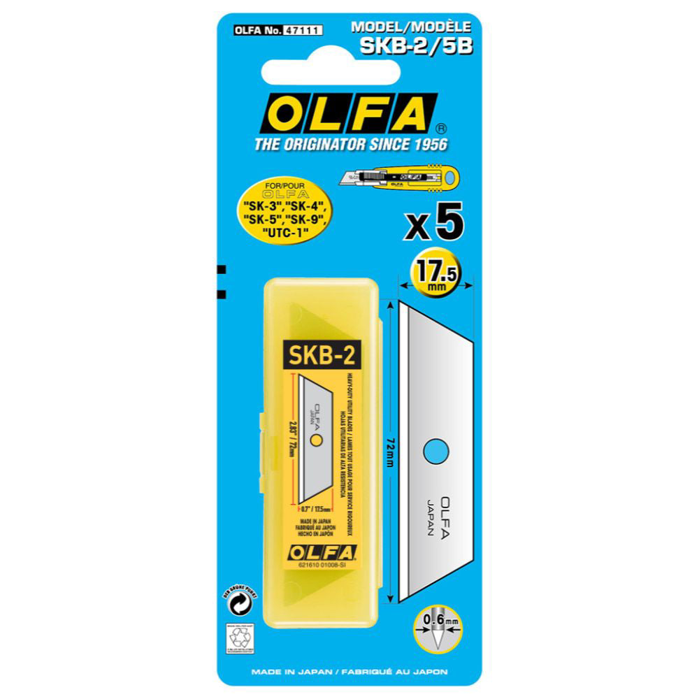 Режеща пластина, OLFA SKB 2 5B, 5 бр.