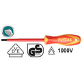 Отвертка VDE 1000 V, CR-V, TOTAL INDUSTRIAL, SL 3 x 75