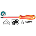 Отвертка VDE 1000 V, CR-V, TOTAL INDUSTRIAL, PH 2 x 100