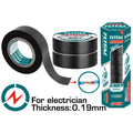 Самозалепваща PVC лента TOTAL Industrial, 18 мм x 9.15 м, черен