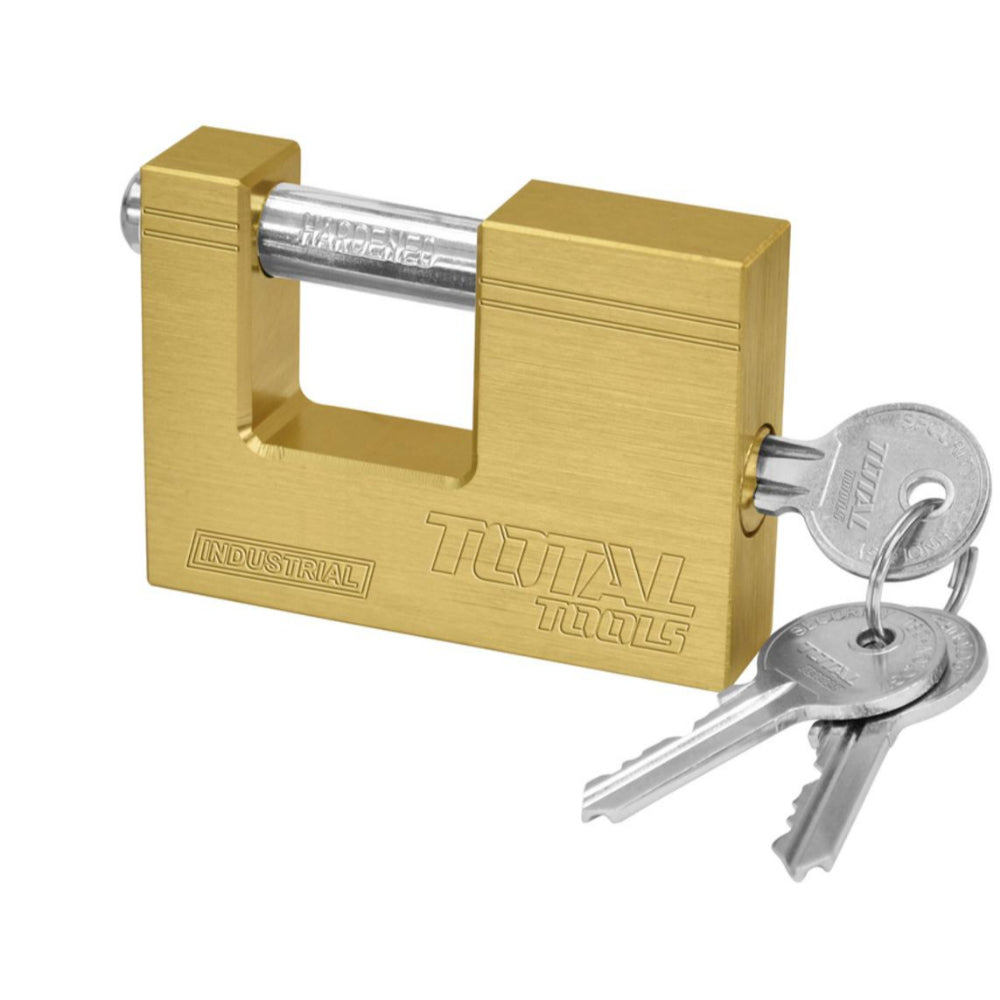 Катинар месингов HEAVY DUTY, TOTAL Industrial, 70 мм, 3 ключа
