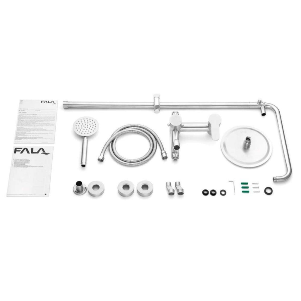 Душ система FALA STEELY 3, Inox