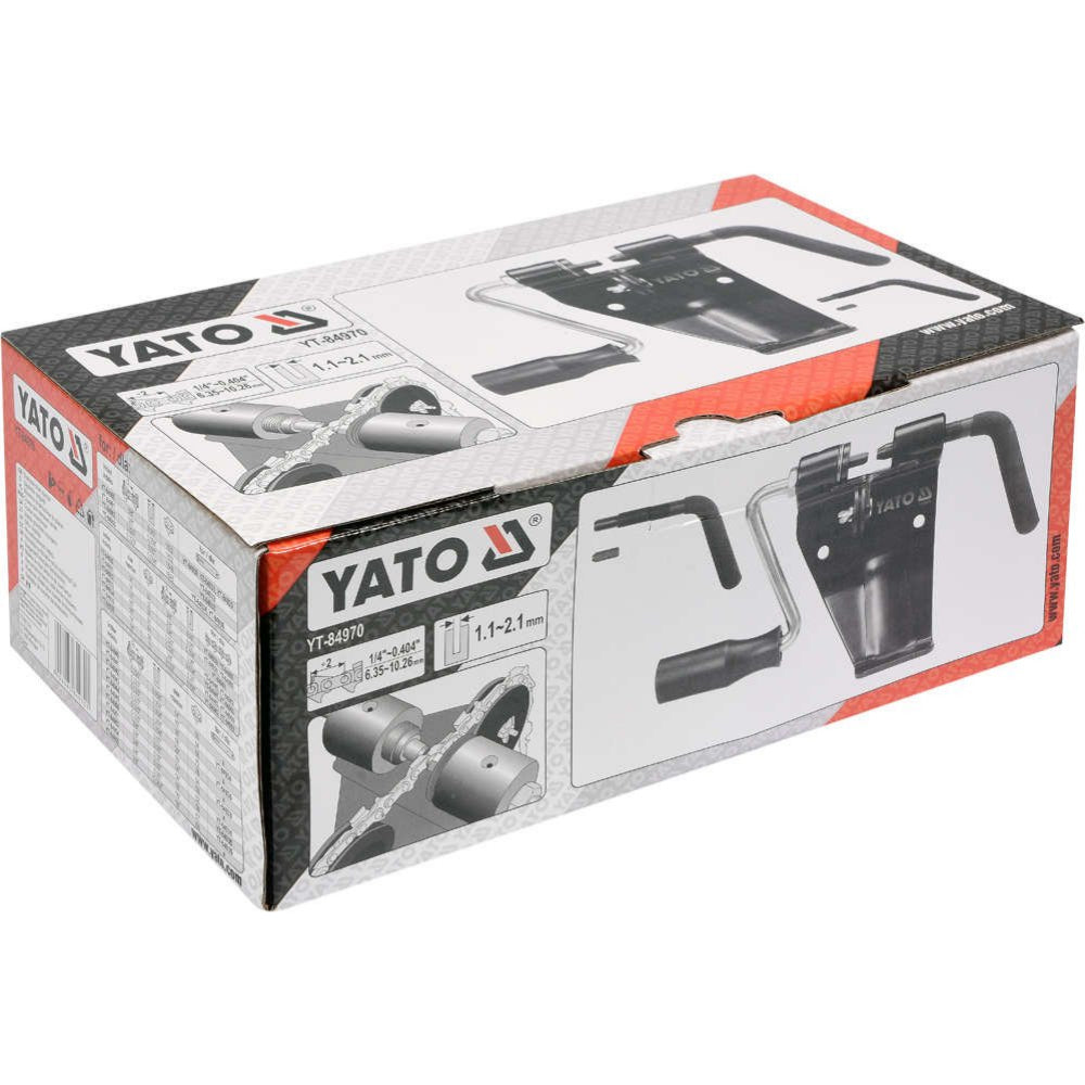 Уред за занитване на вериги YATO, 1.1 - 2.1 мм, 1/4" - 0.404"