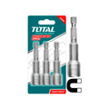 Комплект магнитни вложки TOTAL, 1/4", SW 8 x 65 мм, 3 части