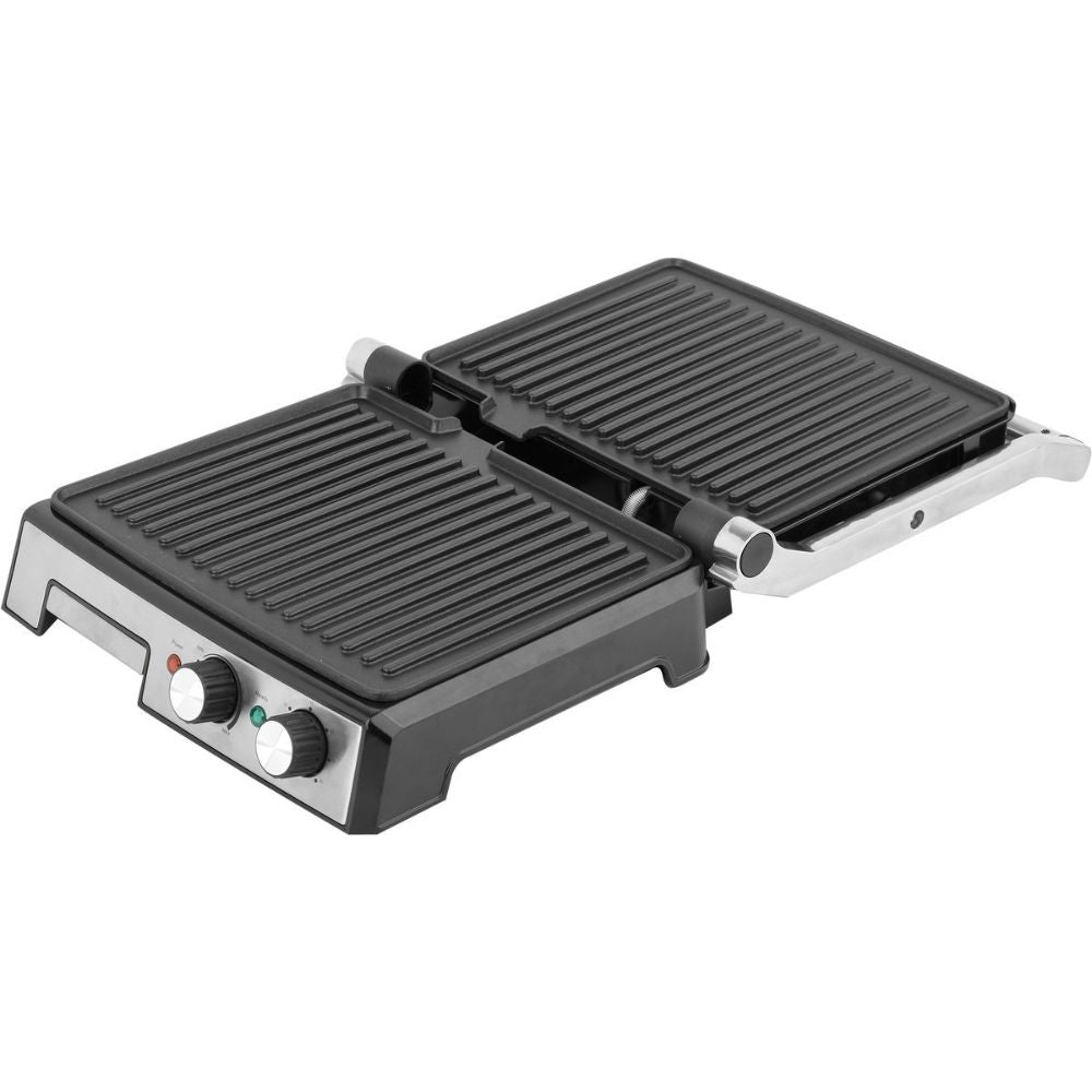 Електрически контактен грил YATO, оребрен, 2000 W, 295 мм