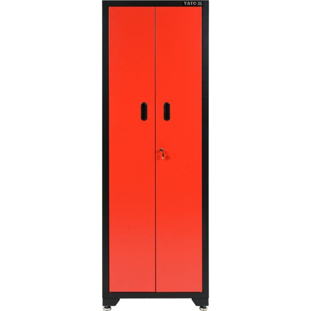 Метален шкаф с 2 врати и 3 рафта YATO, 660 х 457 х 2000 мм