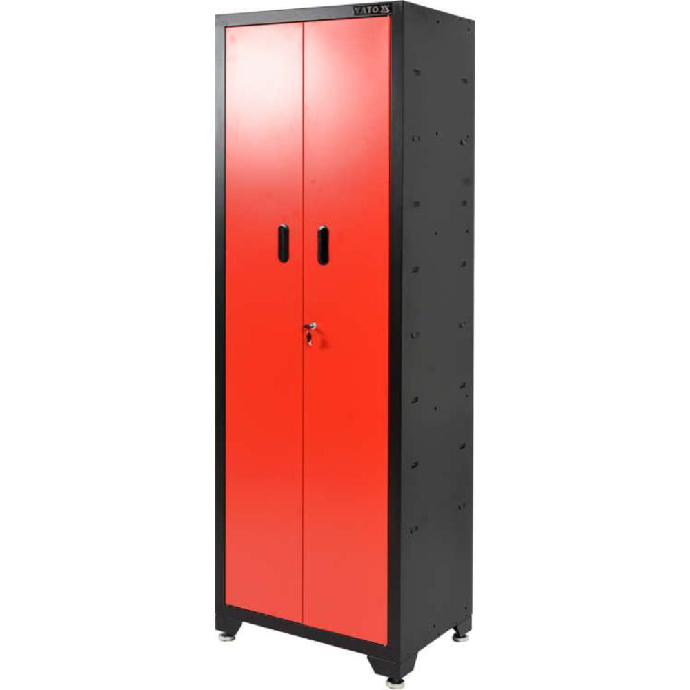 Метален шкаф с 2 врати и 3 рафта YATO, 660 х 457 х 2000 мм