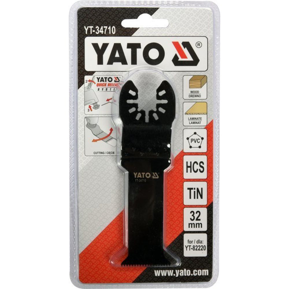 Резец за мулти осцилатор, YATO QUICK RELEASE, дърво / PVC, 120 x 32 мм