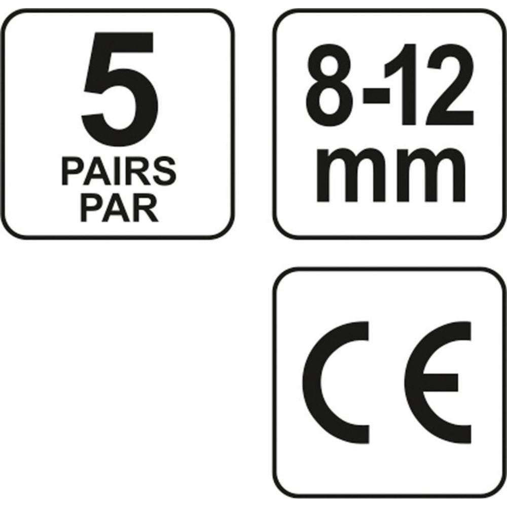 Тапи за защита от шум, силикон, YATO, жълти, 32 dB, 5 чифта
