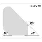 Комплект магнитни ъгли за закрепване YATO, 4.5 кг, 4 броя