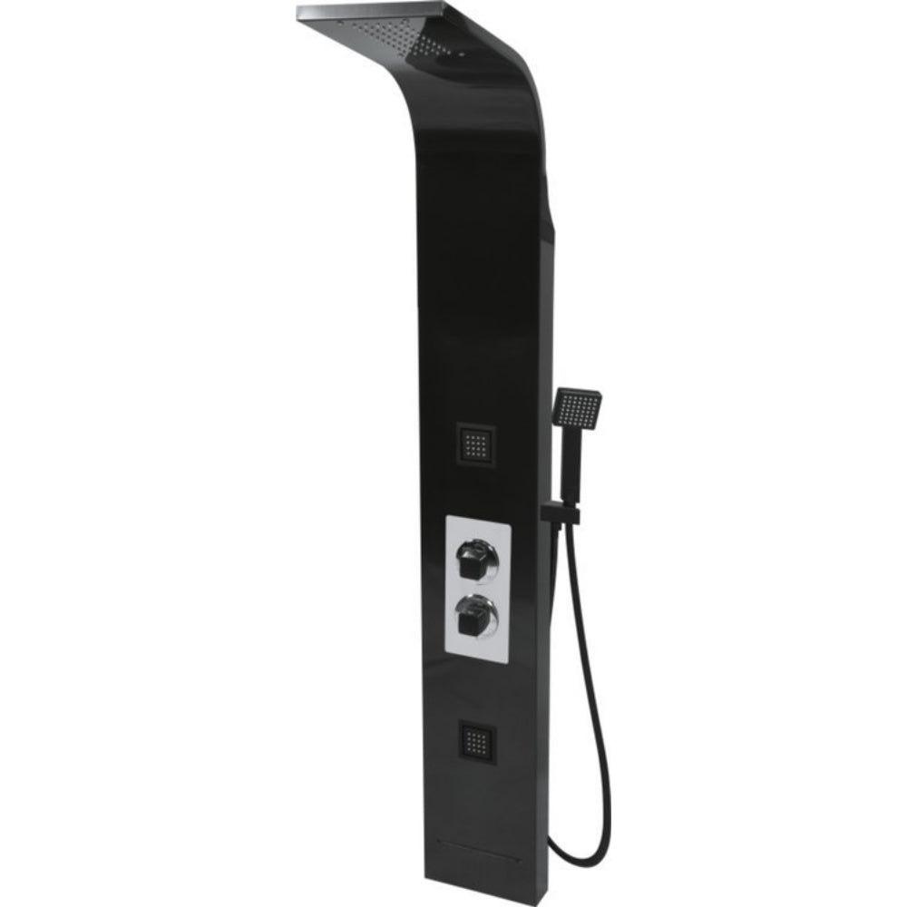 Хидромасажна душ система FALA STEELY 4, Black Titanium
