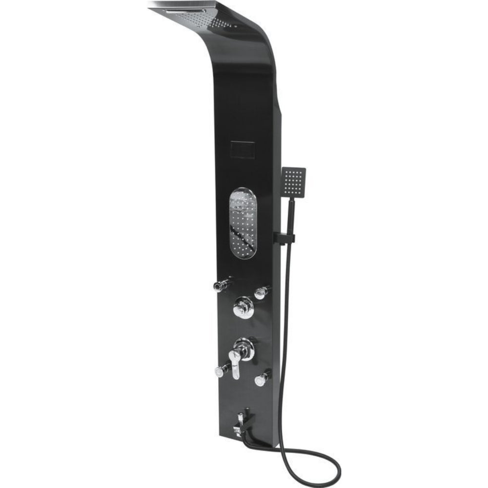 Хидромасажна душ система FALA STEELY 5, Black Titanium