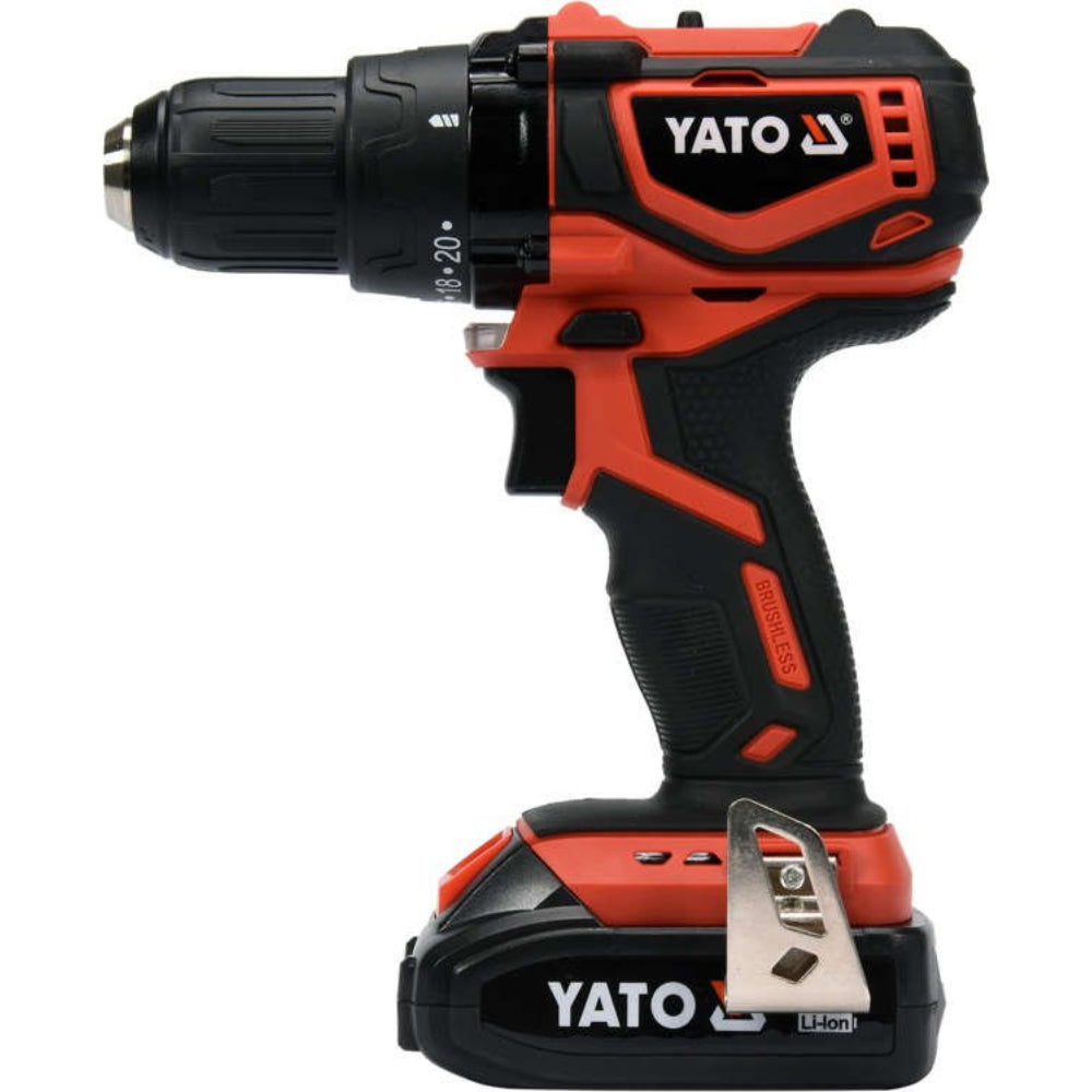 Акумулаторен безчетков винтоверт YATO 82794, 18 V, 42 Nm, 2 Ah