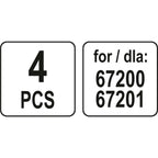 Аксесоари за парочистачка LUND 67200, 67201, 4 части