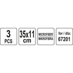 Микрофибър за парочистачка LUND 67201, 3 части