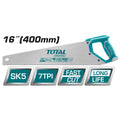 Трион ръчен с 2K дръжка TOTAL INDUSTRIAL, 7 TPI, SK5, 400 мм