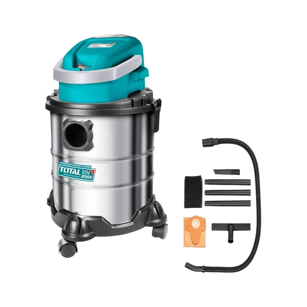 Акумулаторна прахосмукачка за сухо и мокро TOTAL, 20 V, 20 L, без батерия