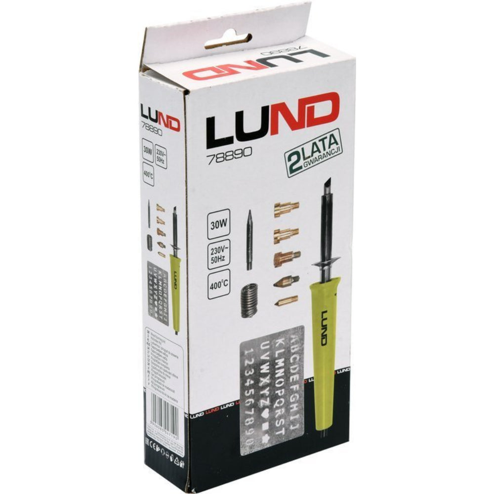 Поялник и пирограф LUND, 11 части, 30 W, 400°C