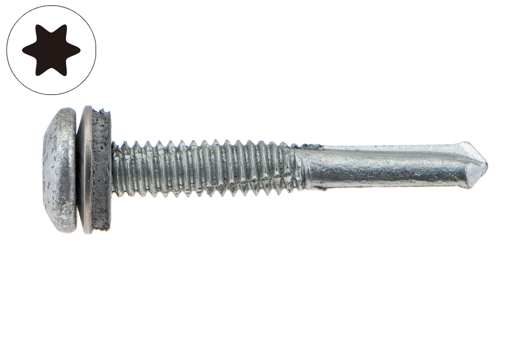 Винт ~DIN 7504N,HV, TX 25, E12, A2, Bimetal, DP 12, ф5.5x38