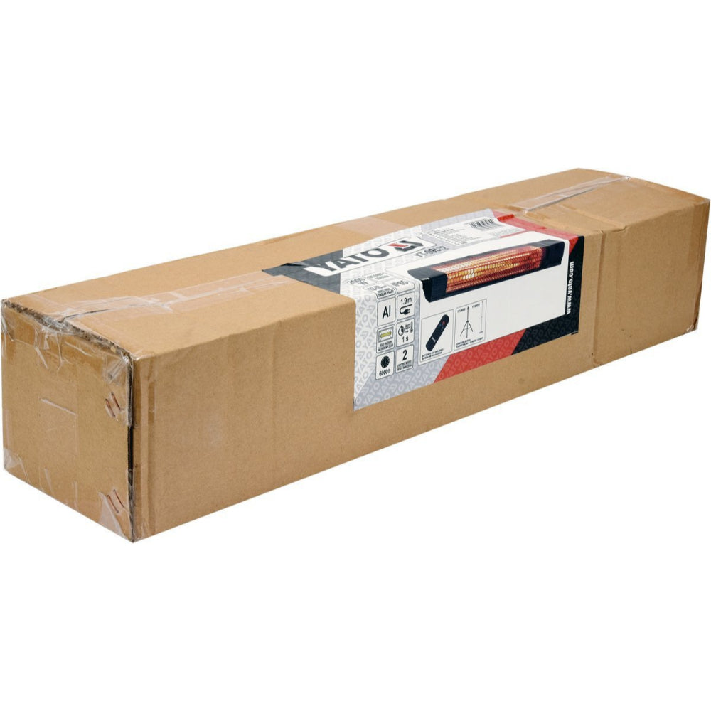 Инфрачервен отоплител с дистанционно YATO, IP65, 2000 W