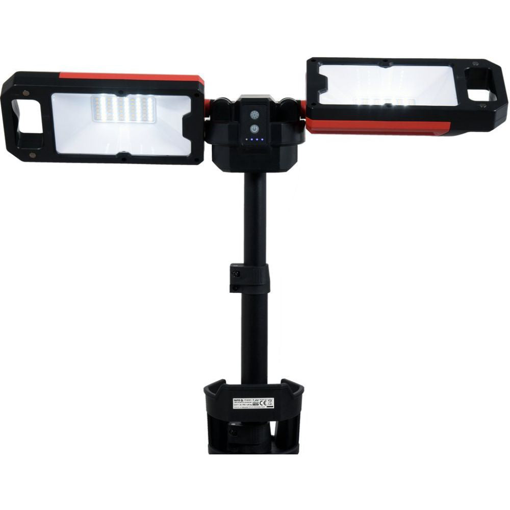 LED прожектор със статив YATO, 5000 lm