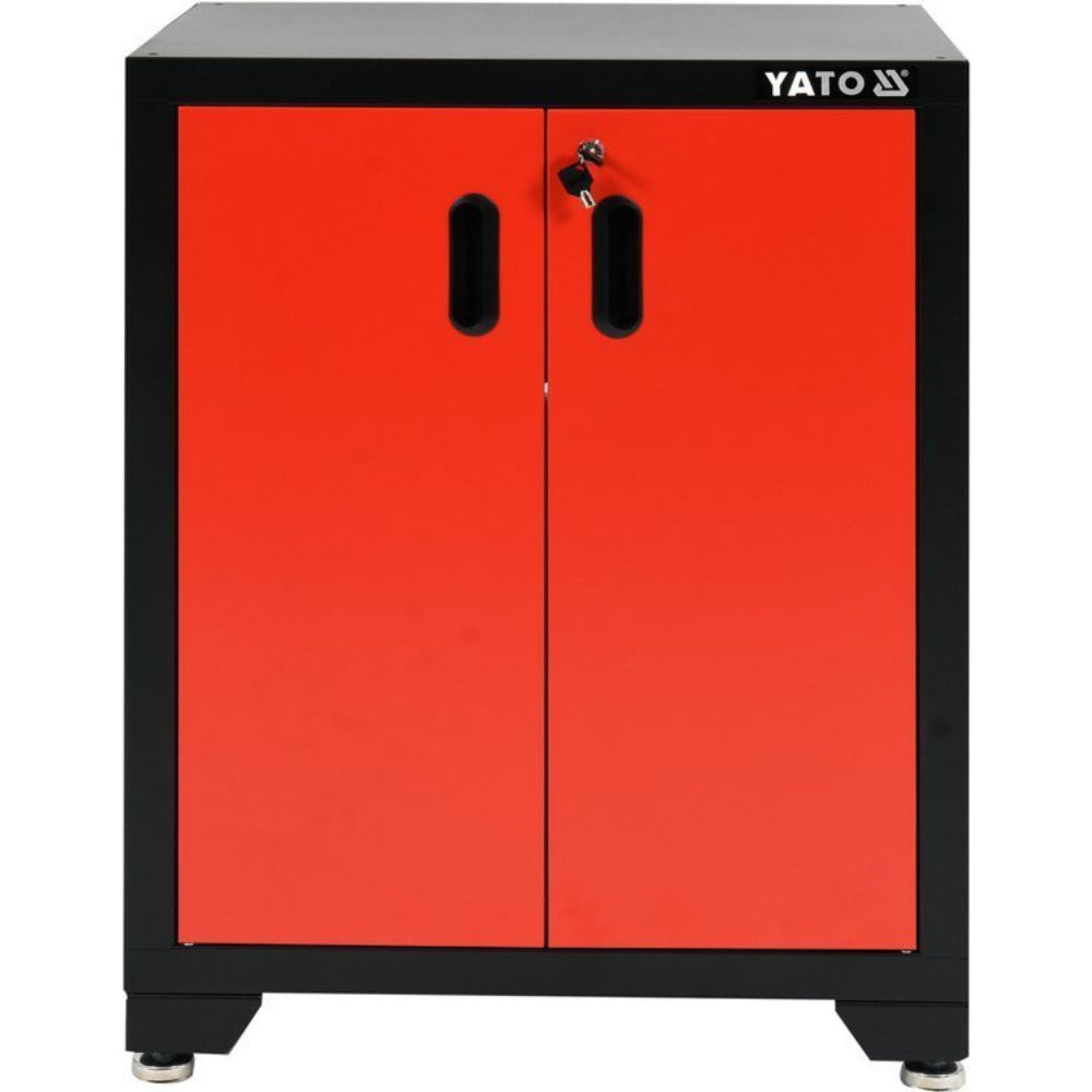 Метален шкаф с 2 врати и 1 рафт YATO, 660 х 457 х 863 мм