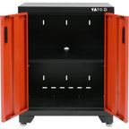Метален шкаф с 2 врати и 1 рафт YATO, 660 х 457 х 863 мм