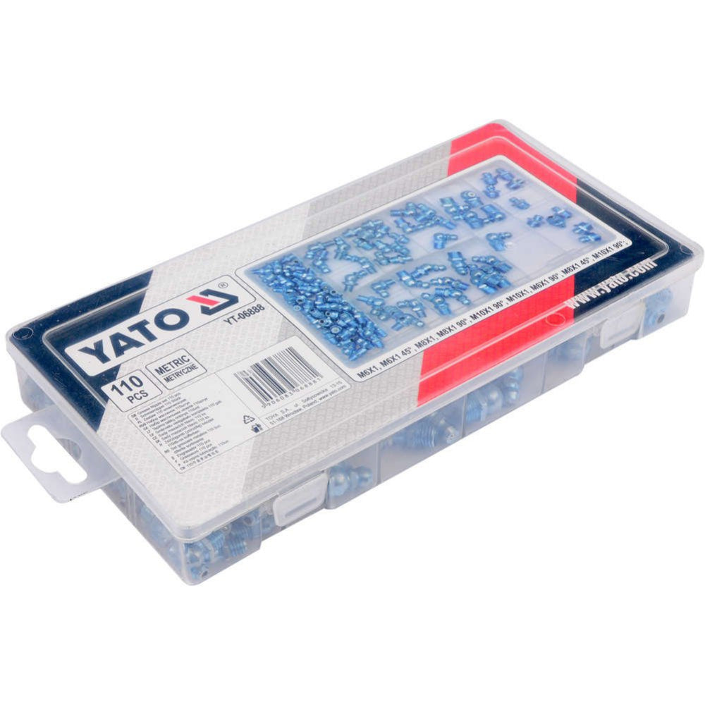 Комплект гресьорки YATO, М6 - М10, 110 броя