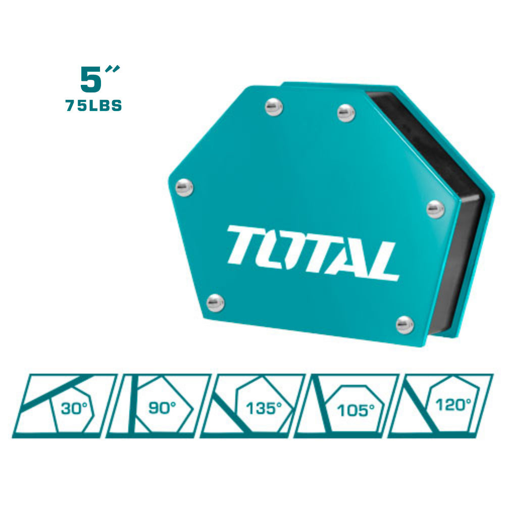 Магнитен ъгъл за закрепване TOTAL TAMWH75056, 34.02 кг