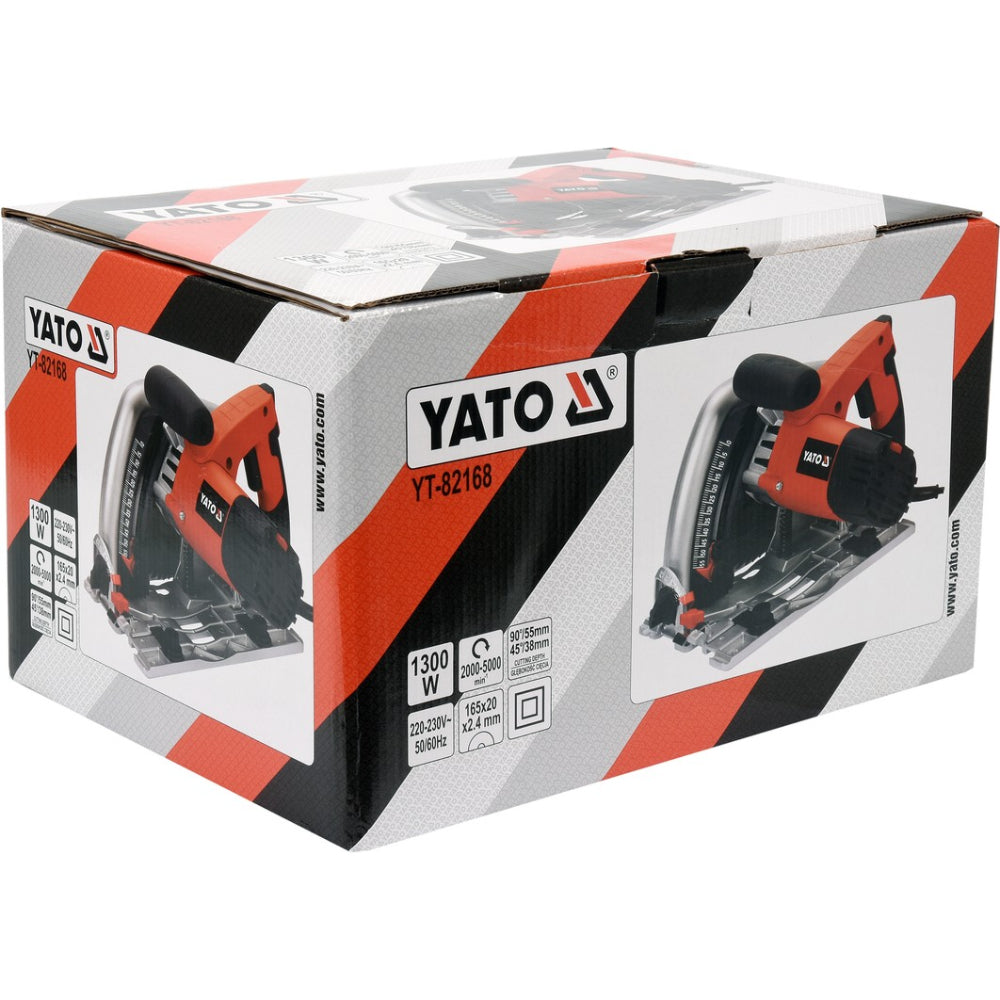 Ръчен потапящ циркуляр YATO, Ф 165 мм, 1300 W
