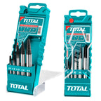 Комплект екстрактори за болтове TOTAL INDUSTRIAL, PVC кутия, 5 броя, 3-18 мм