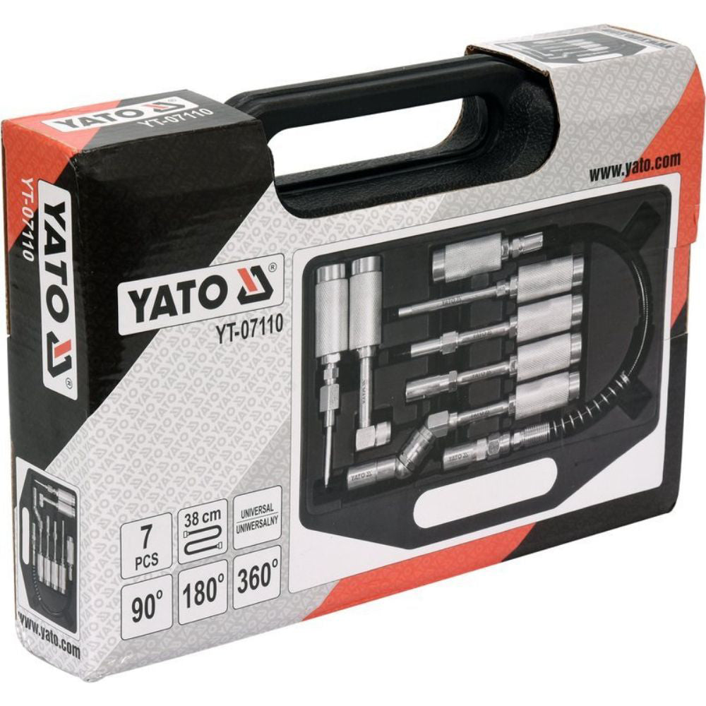 Комплект накрайници за гресиране YATO, 7 части