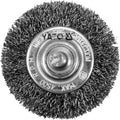 Дисковидна телена четка с опашка YATO, INOX, Ø 50 мм