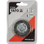 Дисковидна телена четка с опашка YATO, INOX, Ø 50 мм