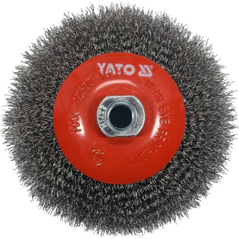 Дисковидна телена четка за ъглошлайф YATO, INOX, Ф 125 мм EURO YT 47612