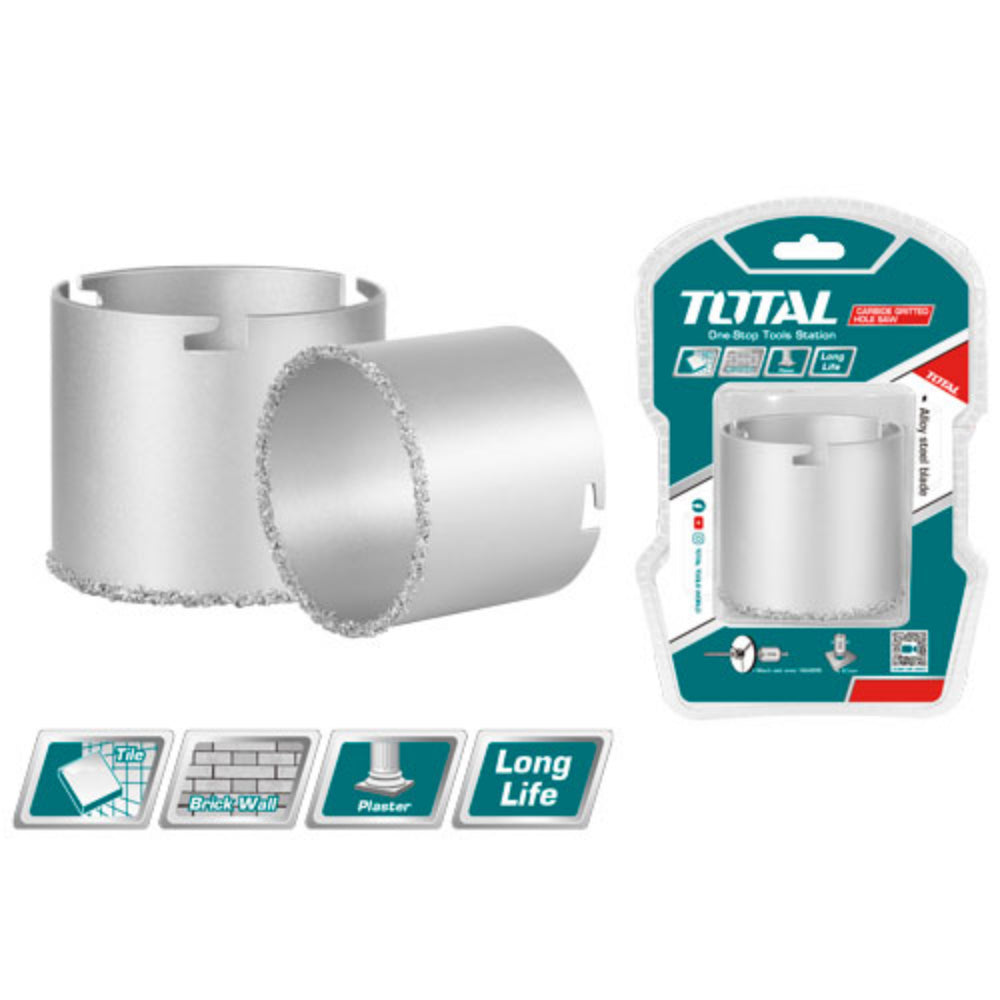 Боркорона за тухла и фаянс TOTAL carbide, Ф 83 мм