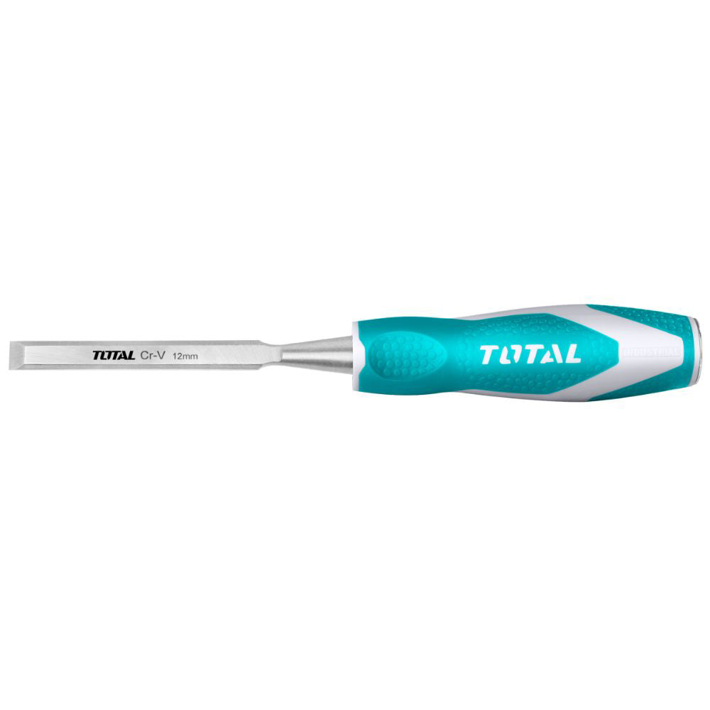 Длето за дърво TOTAL INDUSTRIAL, CrV, 12 мм, 140 мм