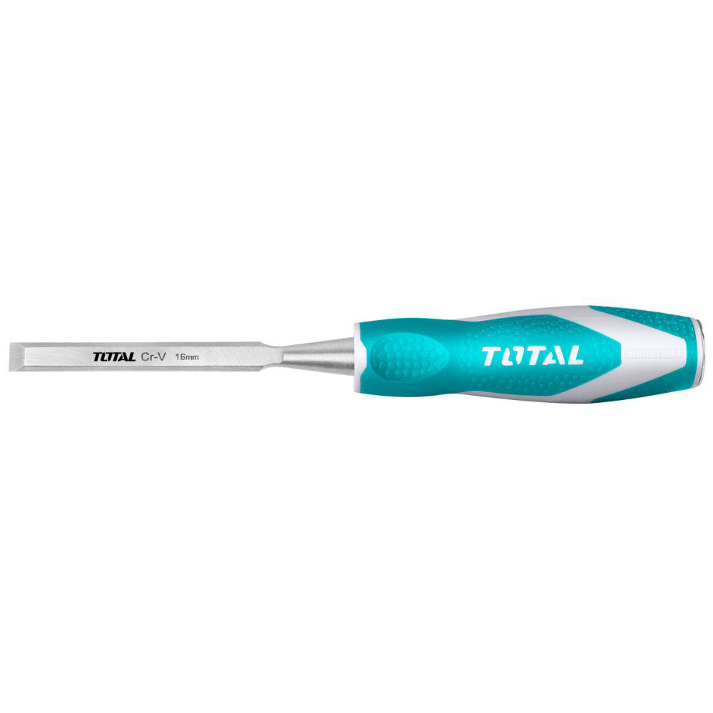 Длето за дърво TOTAL INDUSTRIAL, CrV, 16 мм, 140 мм