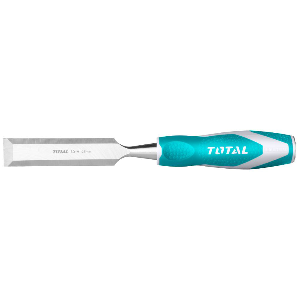 Длето за дърво TOTAL INDUSTRIAL,CrV, 25 мм, 140 мм