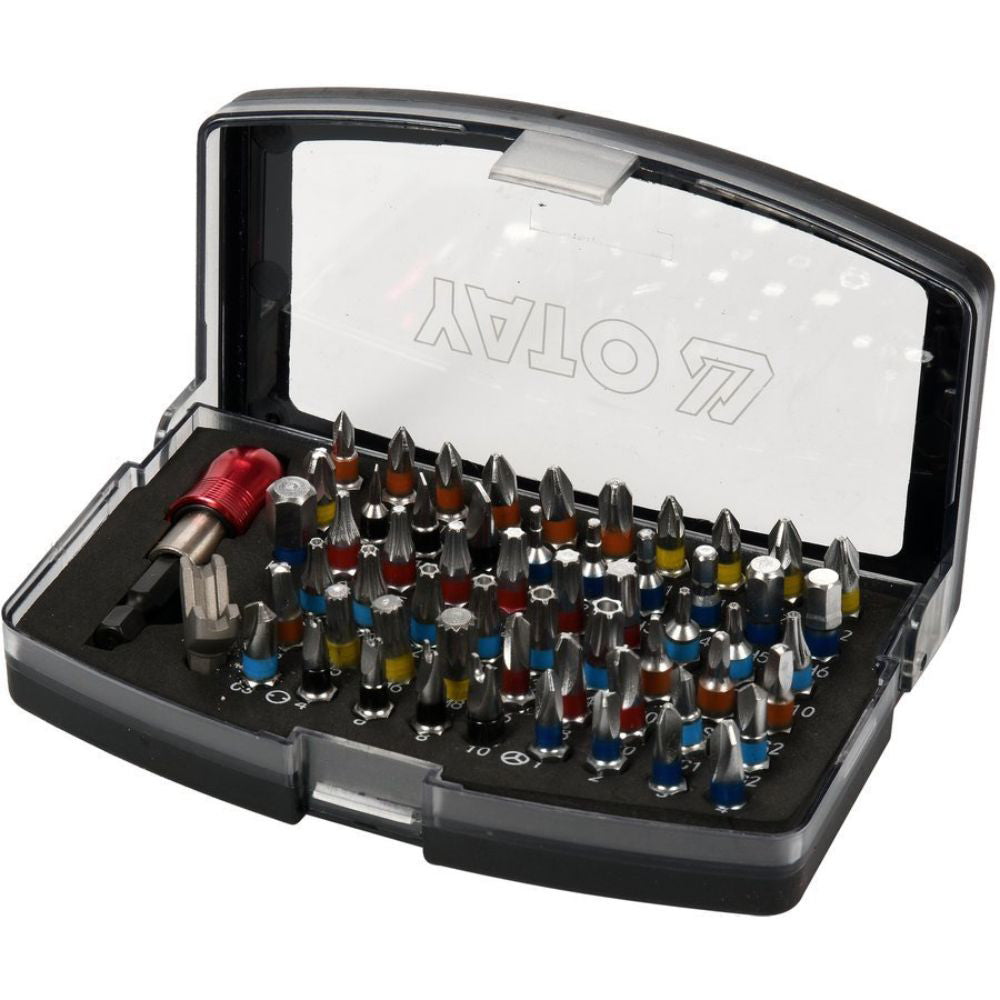Акумулаторен ударен винтоверт YATO 82797, 18 V, 42 Nm, 2 x 2 Ah, безчетков + 126 аксесоара